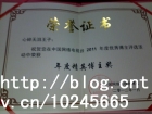 2011----2012年度心碎无泪王子CCTV博客获奖证书