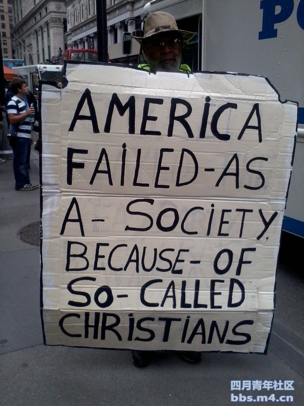 America failed as a society because of so-called christians