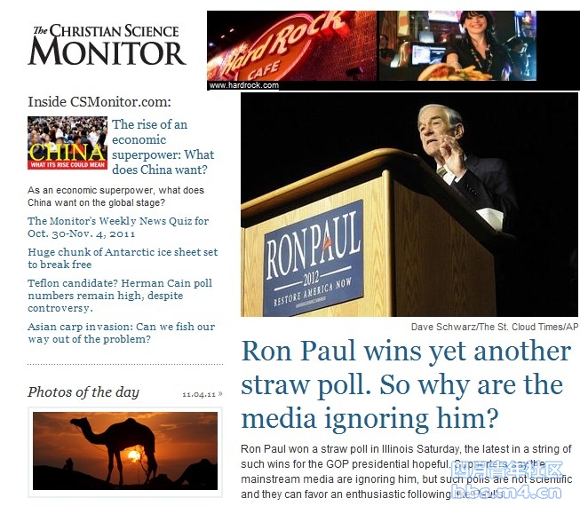 Ron Paul wins yet another straw poll. So why are the media ignoring him.jpg