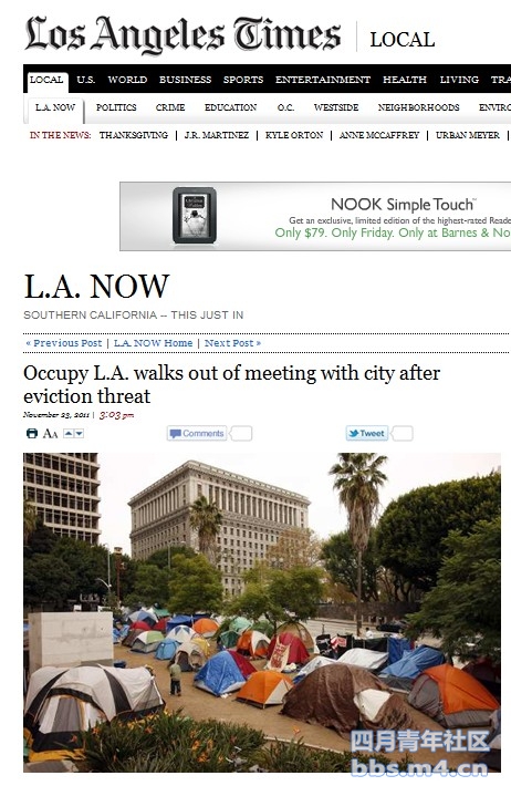 Occupy L.A. walks out of meeting with city after eviction threat.jpg