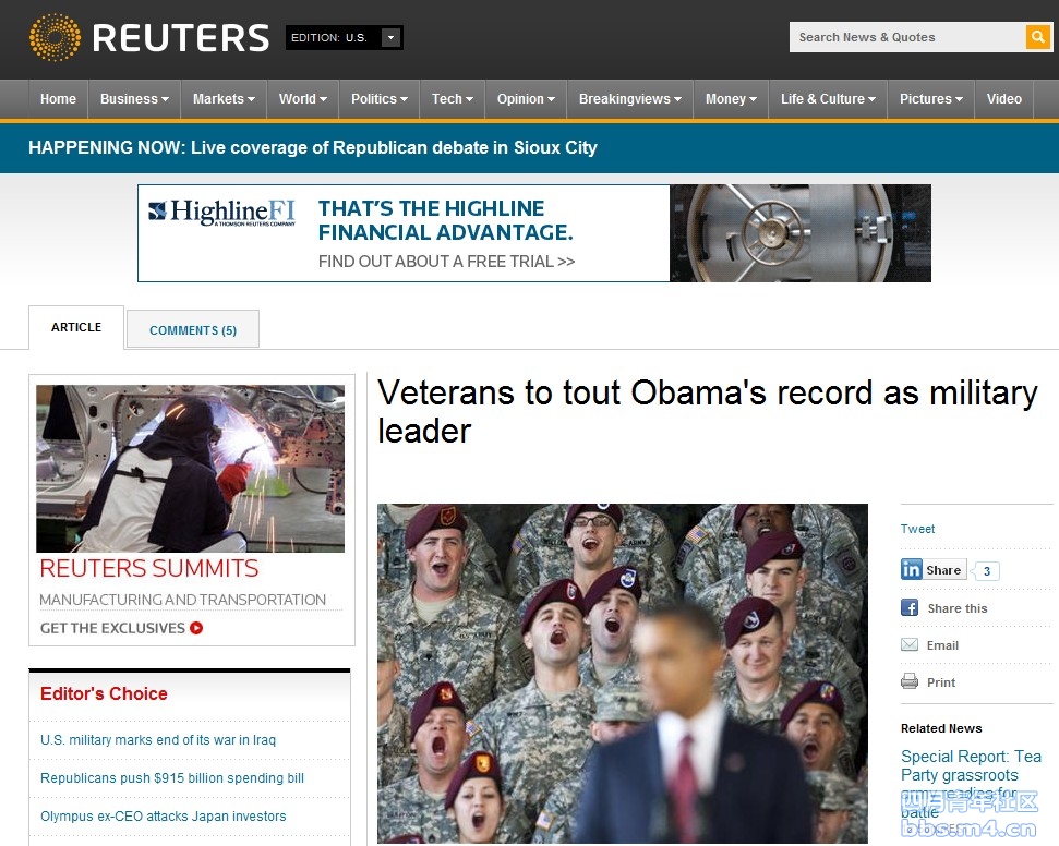 Veterans to tout Obama\'s record as military leader.jpg