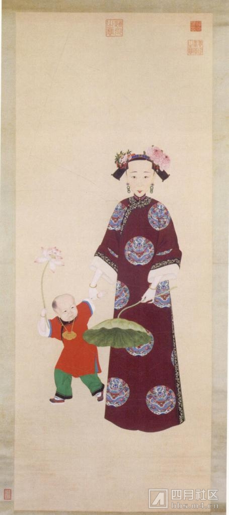 8《璇宫春蔼图》轴，描绘孝全与幼子后宫生活之情况2.JPG