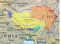 Tibet is a buffer between China and India, Nepal, and Bangladesh （西藏是中国，印度，尼泊尔和孟加拉国之间 ...