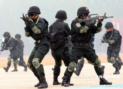 北京军区奥运安保演练从险从难提高反恐能力
