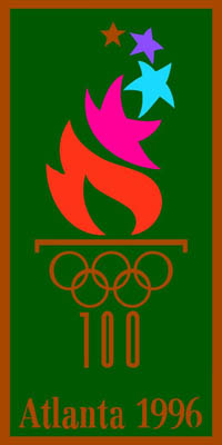 　96年美国亚特兰大第二十六届奥运会会徽