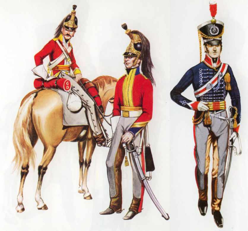 英军龙骑兵：红色制服为龙骑兵，蓝制服为轻龙骑兵.jpg