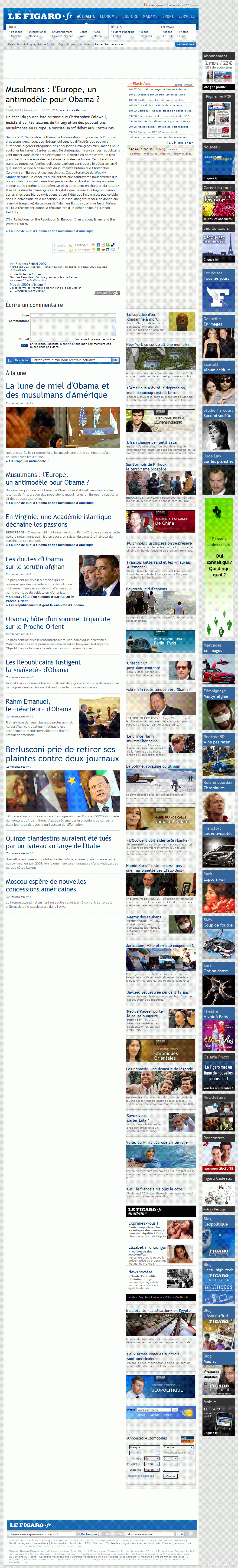 Le Figaro - International _ Musulmans _ l'Europe, un antimodèle pour Obama _ .gif